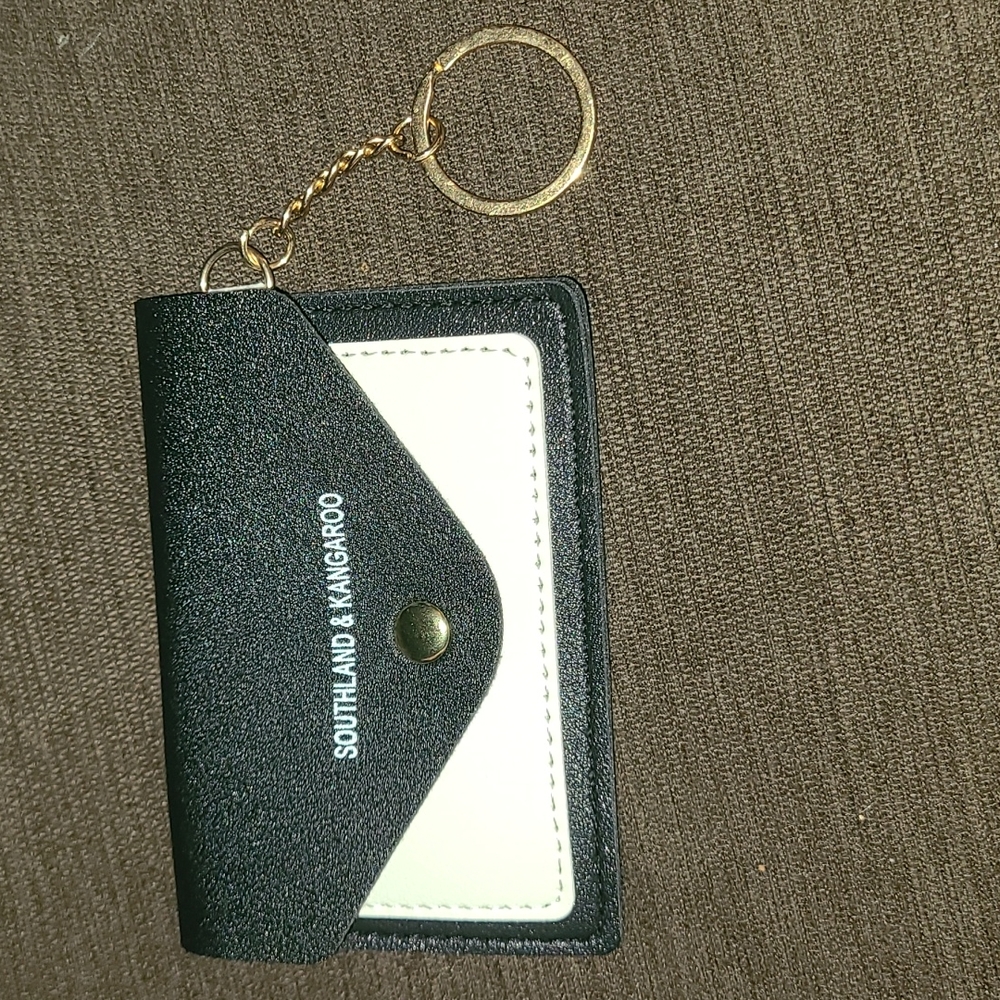 Small Wallet Keychain / Card Holder / Card Keychain Mini Wallet Keychain Black